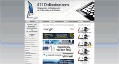 Desktop Screenshot of 411ordinateur.com