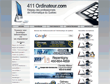 Tablet Screenshot of 411ordinateur.com